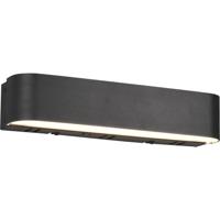 Led Wandlamp Wiz - Smart Led - Trion Idrion - 5w - Aanpasbare Kleur - Rgbw - Rechthoek - Mat Zwart - Aluminium