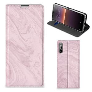 Sony Xperia L4 Standcase Marble Pink - Origineel Cadeau Vriendin