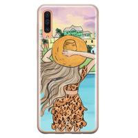 Samsung Galaxy A50/A30s siliconen hoesje - Sunset girl