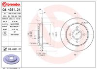 Remschijf BREMBO, Remschijftype: Massief, u.a. für Ford - thumbnail