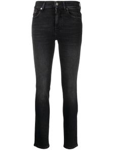 7 For All Mankind jean skinny à taille mi-haute - Noir