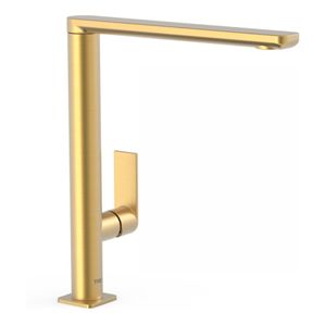 Keukenkraan Tres Loft | Opbouw | 360Â° Draaibaar | Mengkraan | 1-hendel | Rond | 24k Goud mat