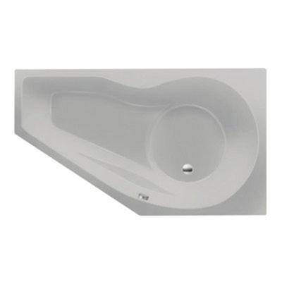 Ligbad Inbouw Xenz Fiji Vijfhoek Rechts 90x160x48cm Acryl Cement Mat met Poten