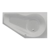 Ligbad Inbouw Xenz Fiji Vijfhoek Rechts 90x160x48cm Acryl Cement Mat met Poten