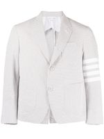 Thom Browne striped single-breasted blazer - Gris - thumbnail