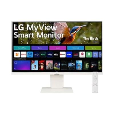 LG MyView Smart Monitor 32SR83U-W.AEU All-in-One 32, IPS-paneel FHD resolutie (3840 x 2160), 5 ms GTG 60 Hz, HDR 10, DCI-P3 95%, kantelbaar, in hoogte verstelbaar