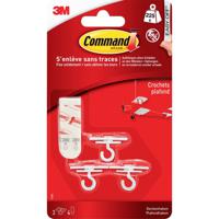 3M Command-plafondhaak (l x b x h) 30 x 17 x 19 mm Wit Inhoud: 3 stuk(s)