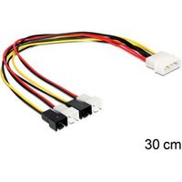 Delock 83343 Kabelvoeding Molex 4-pins male > 4 x 2-pins ventilator