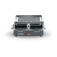 SEVERIN RG 2370 Mini Raclette-Grill, 600, Kunststof, Zwart