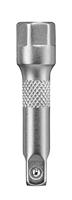 kwb Professionele 1/4 inch verlengstuk (lengte: 50 mm, buitenvierkant met kogelbeveiliging, CV-staal, mat verchroomd)