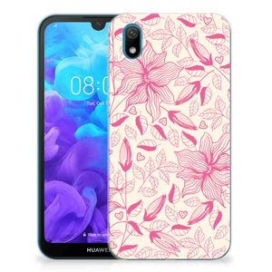 Huawei Y5 (2019) TPU Case Pink Flowers