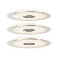 Paulmann 92543 LED inbouwlamp Premium Set Whirl rond LED 3x6W 18 VA 150mm alu gedraaid/satijn inbouwspot inbouwlamp