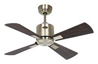 CasaFan Plafondventilator 944011 ECO Neo III, 92 cm, met WLAN-motor, antiek messing, omkeerbare vleugels, kersen en walnoot