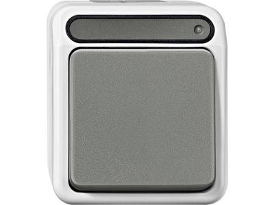 Schneider Electric MEG3106-8029 AquaStar Compleet Uitschakelaar, Wisselschakelaar, Controleschakelaar Spatwaterdicht Lichtgrijs 1 stuks