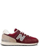 New Balance baskets 574 en daim - Rouge