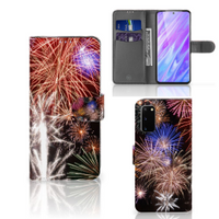 Samsung Galaxy S20 Wallet Case met Pasjes Vuurwerk