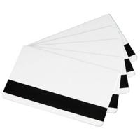 Zebra Bedrukbare plastic kaarten met magneetstrip Premier PVC HiCo Magnet Stripe (b x h) 85 mm x 54 mm Wit Set van 500 stuks