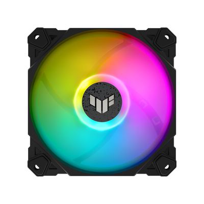 Asus TUF Gaming TF120 ARGB PC-ventilator Zwart (b x d) 120 mm x 25 mm Incl. LED-verlichting