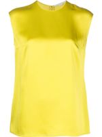 Stella McCartney blouse sans manches à fini satiné - Jaune