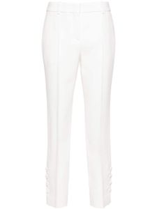 Ermanno Scervino pantalon fuselé à plis marqués - Blanc