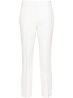 Ermanno Scervino pantalon fuselé à plis marqués - Blanc