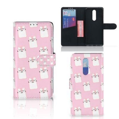 OnePlus 7 Pro Telefoonhoesje met Pasjes Sleeping Cats OnePlus 7 Pro Telefoonhoesje met Pasjes Sleeping Cats