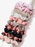 Eenvoudig Suède Slang Patroon vouwen Haar stropdassen 10 stuks