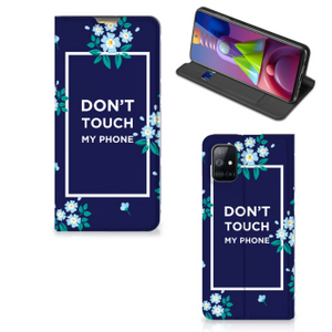 Samsung Galaxy M51 Design Case Flowers Blue DTMP