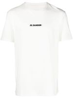 Jil Sander t-shirt en coton à logo imprimé - Blanc