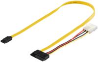 Goobay 68175 SATA-kabel SATA 7-pin SATA 7-pin + 15-pin Zwart, Rood, Geel - thumbnail