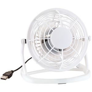 Mini bureau ventilator wit USB 14 cm   -