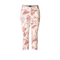 Yest skinny capri Inayah met all over print wit/rood