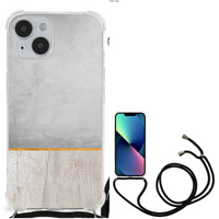 iPhone 14 Stevig Telefoonhoesje Wood Concrete