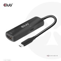 CLUB3D USB Gen2 Type-C to HDMI™ 8K60Hz or 4K120Hz HDR10+ with DSC1.2 with Power Delivery 3.0 Active Adapter M/F - thumbnail