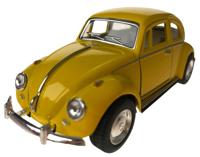 Toys Amsterdam auto Volkswagen Beetle pull back 1:32 staal geel