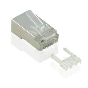 Value 21.99.3065 VALUE Modular Plug afgeschermd, cat. 6/6A, 100 st 21.99.3065 Stekker, recht Transparant 100 stuk(s)