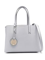 Emporio Armani sac cabas à logo embossé - Gris - thumbnail