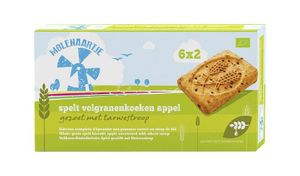 Speltkoek volgranen appel bio