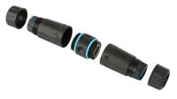 TECHLY Professional 105896 Cat.6 RJ45 F/F waterdicht IP68 zwart