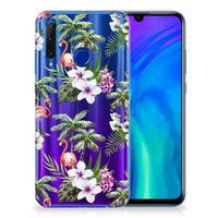 Honor 20 Lite TPU Hoesje Flamingo Palms