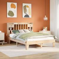 vidaXL Bedframe zonder matras massief grenenhout 140x200 cm, bed, bed ombouw, twijfelaar bed, bedbodem, slaapkamermeubel, 2 persoonsbed
