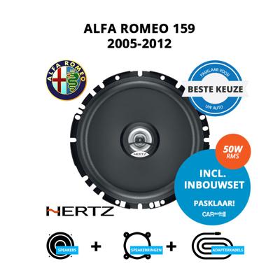 Beste speakers voor Alfa Romeo 159 2005-2012 - Voordeuren/achterdeuren