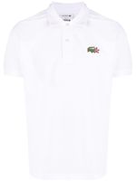 Lacoste polo en coton à patch logo - Blanc