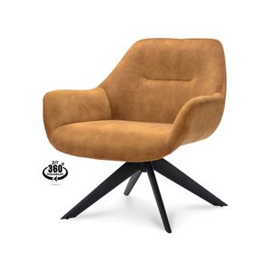 Haluta Relax Fauteuil Juna - Draaibaar - Cognac