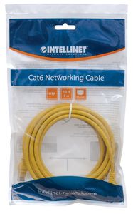 Intellinet 319805 RJ45 Netwerkkabel, patchkabel CAT 5e U/UTP 3.00 m Geel 1 stuk(s)