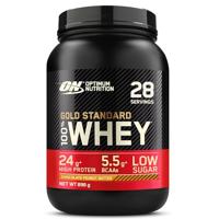 Optimum Nutrition Gold Standard 100% Whey Spieropbouw en Herstel, Proteïnepoeder met Lichaamseigen Glutamine en BCAA Aminozuren, Chocolade Pindakaas Smaak, 28 Porties, 896 g