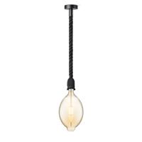 Home sweet home hanglamp Leonardo zwart Oval - amber