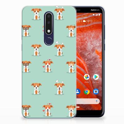 Nokia 3.1 Plus TPU Hoesje Pups Nokia 3.1 Plus TPU Hoesje Pups