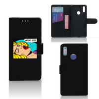 Huawei Y7 (2019) Wallet Case met Pasjes Popart Oh Yes