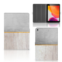 iPad 10.2 2019 | iPad 10.2 2020 | 10.2 2021 Tablet Book Cover Wood Concrete